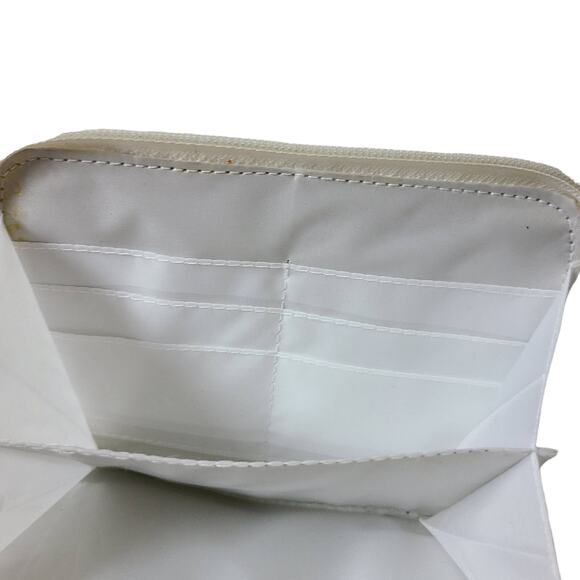 Carlo D'S'anti Knitted White Crochet Cottage Core Cream Purse Bag Beachy Boho - Picture 5 of 14